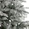 8.5ft. Pre-Lit Slim Flocked Nova Scotia Spruce Artificial Christmas Tree, Warm White LED Lights